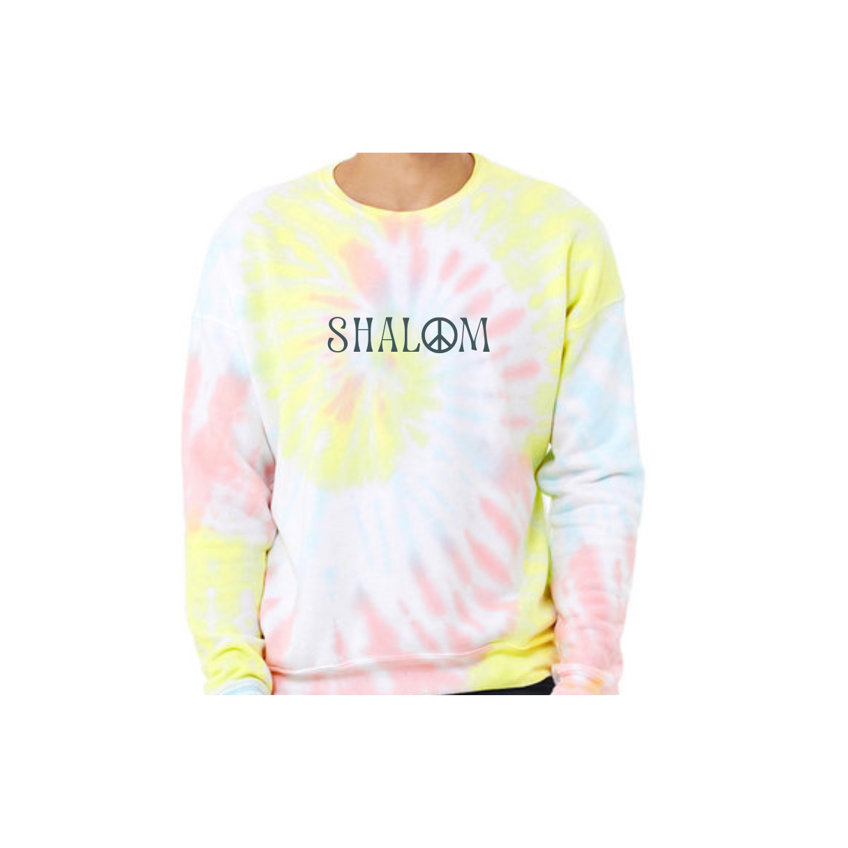 Shalom Peace Sign Tie Dye