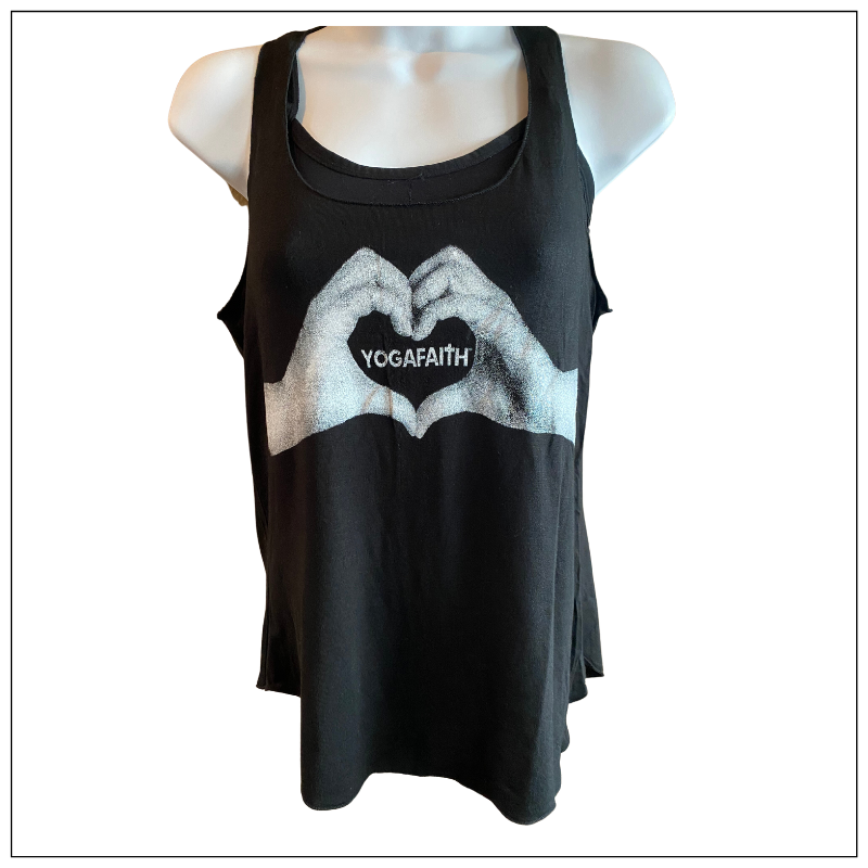 I heart YogaFaith Boyfriend Tank